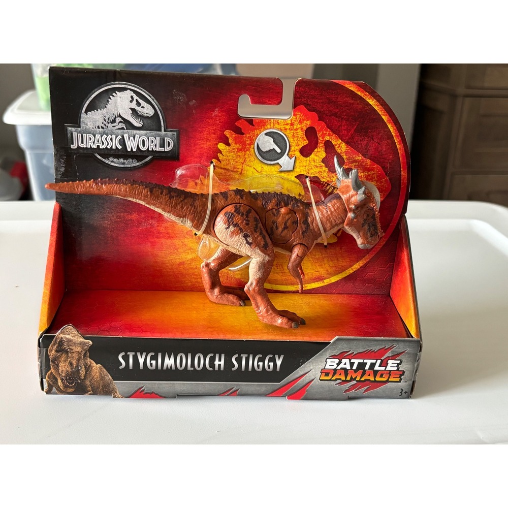 Jurassic World Battle Damage Stygimoloch Stiggy Mattel Dinosaur Figure FNB32